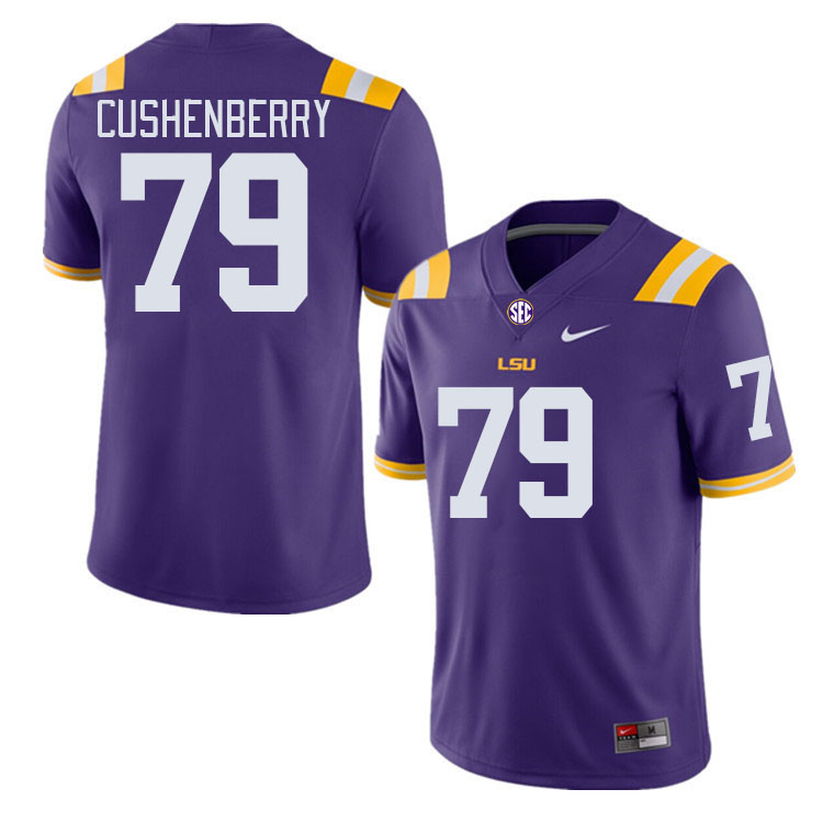 LSU Tigers #79 Lloyd Cushenberry College Football Jerseys Stitched Sale-Purple